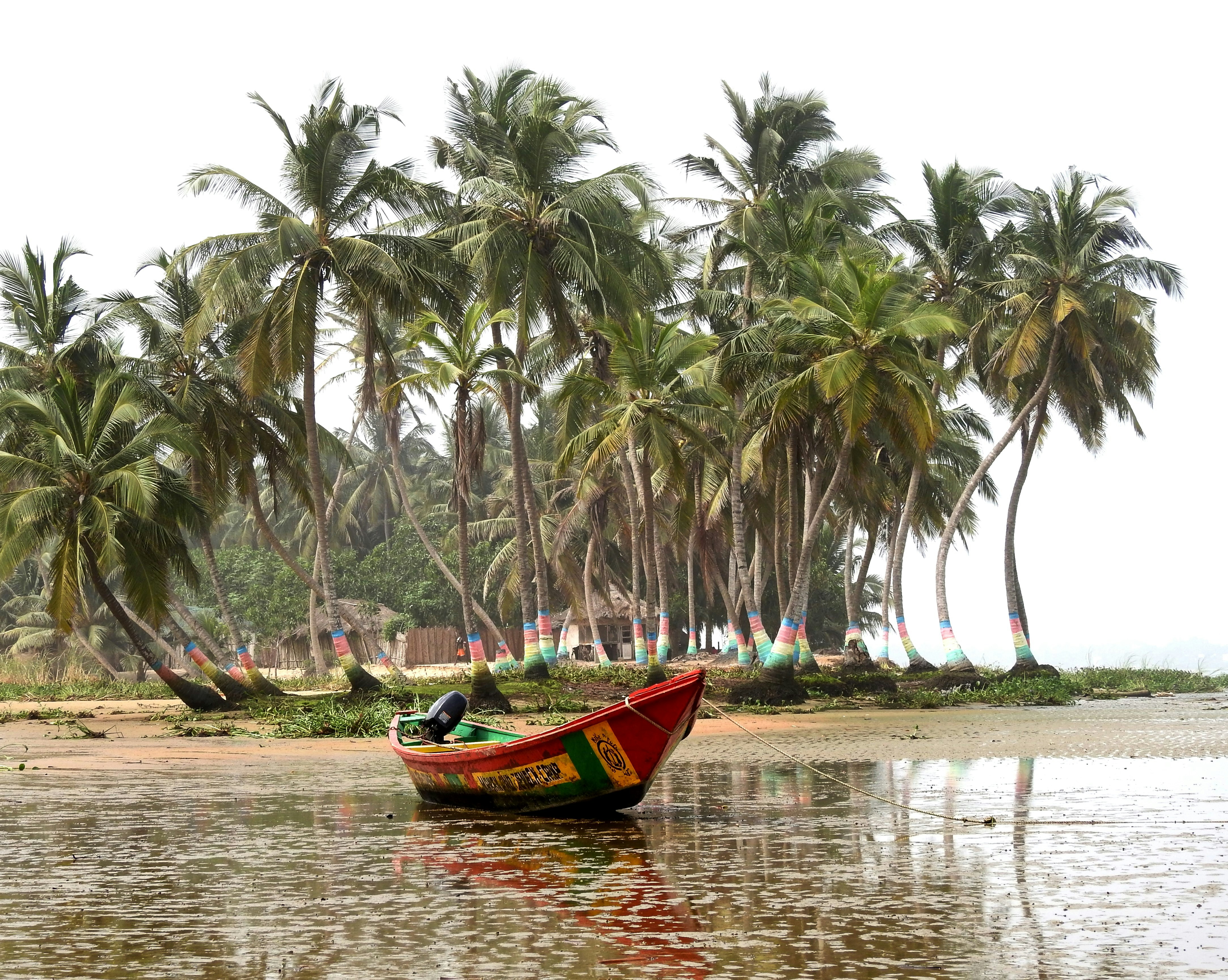 Cape Coast shoreline at sunset